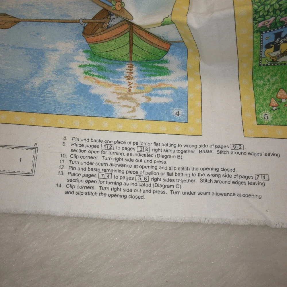 FABRIC Mary Engelbreit's Mother Goose Fabric Panel, new & Uncut, Adorable